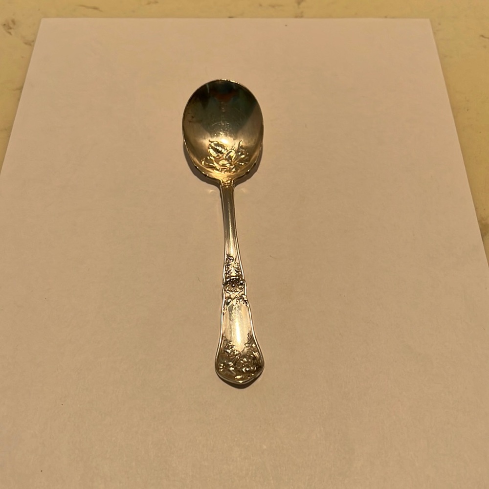 Vintage Oneida Community Reliance Plate A1 Serving Spoon, Bridal Rose